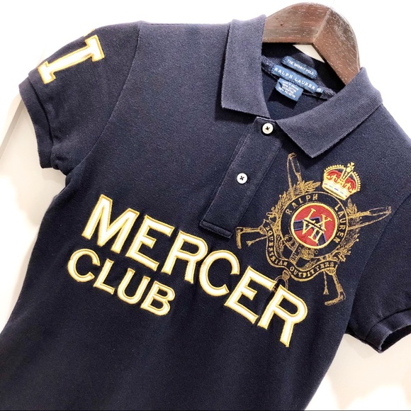 Ralph Lauren Mercer Club Navy Skinny Polo XS - Picture 2 of 5